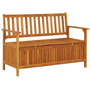 Vrtna klop za shranjevanje 120 cm trden akacijev les