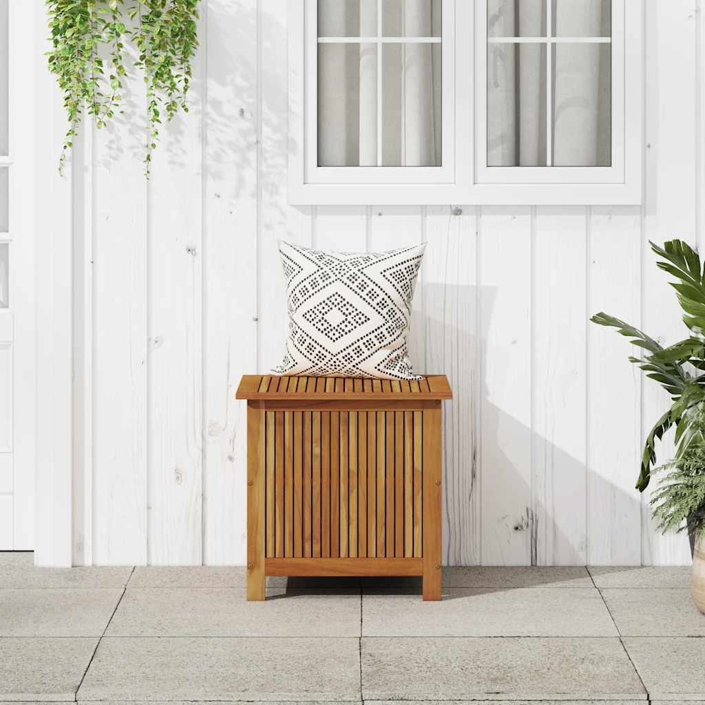 vidaXL Puutarhan varastolaatikko 60x50x58 cm täysi akaasiapuu