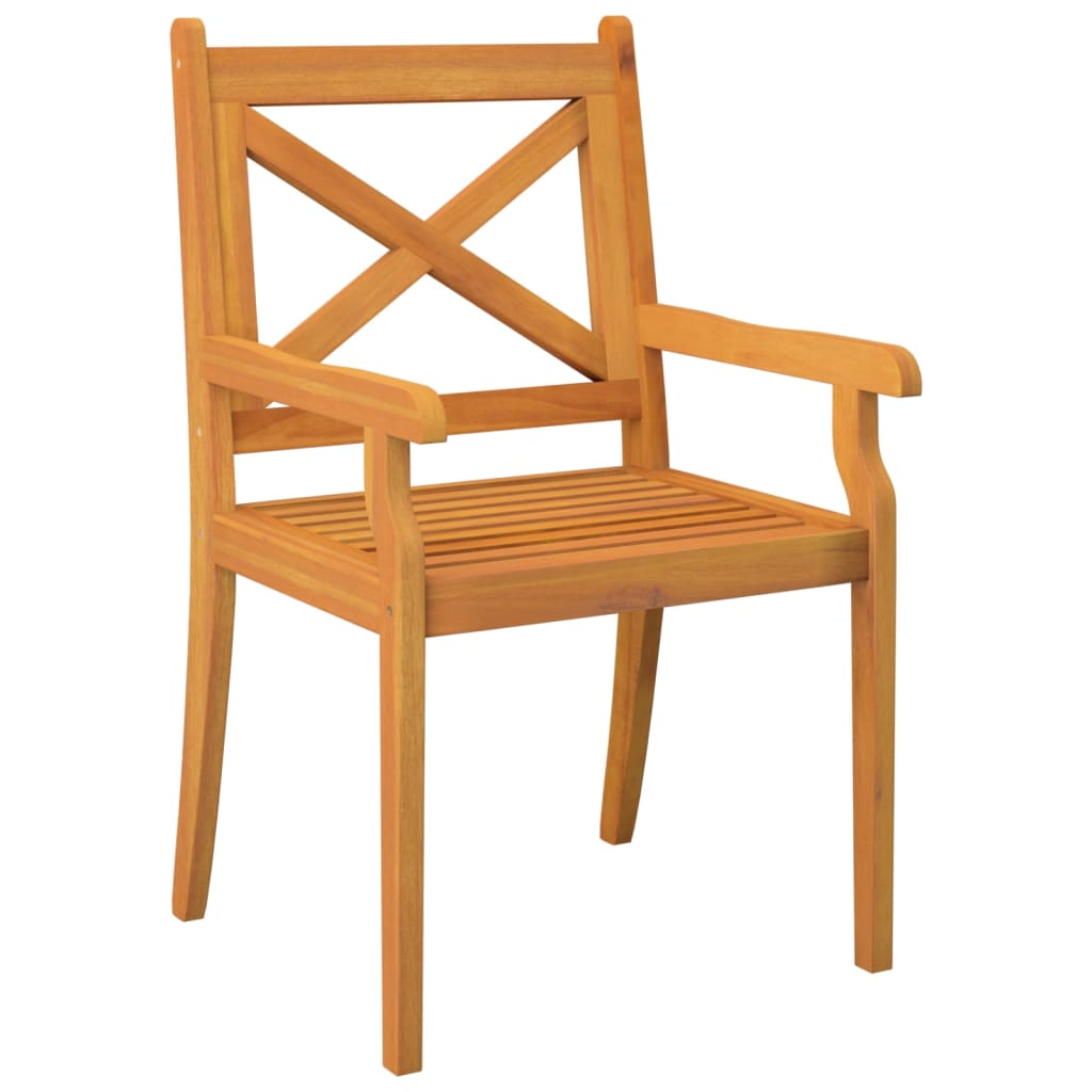 vidaXL Tuinstoelen 3 st massief acaciahout afbeelding