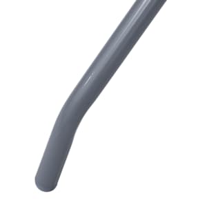 Zahradní stůl světle šedý 80 cm ocel a sklo - obrázek 4