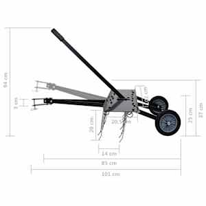 Vertikutátor pro zahradní traktor 100 cm - obrázek 10