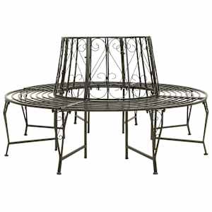vidaXL puu &uuml;mber paigaldatav aiapink, 160 cm, teras