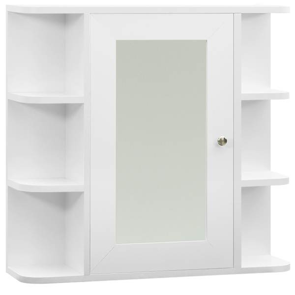 vidaXL vannitoa peegelkapp, valge, 66 x 17 x 63 cm, MDF