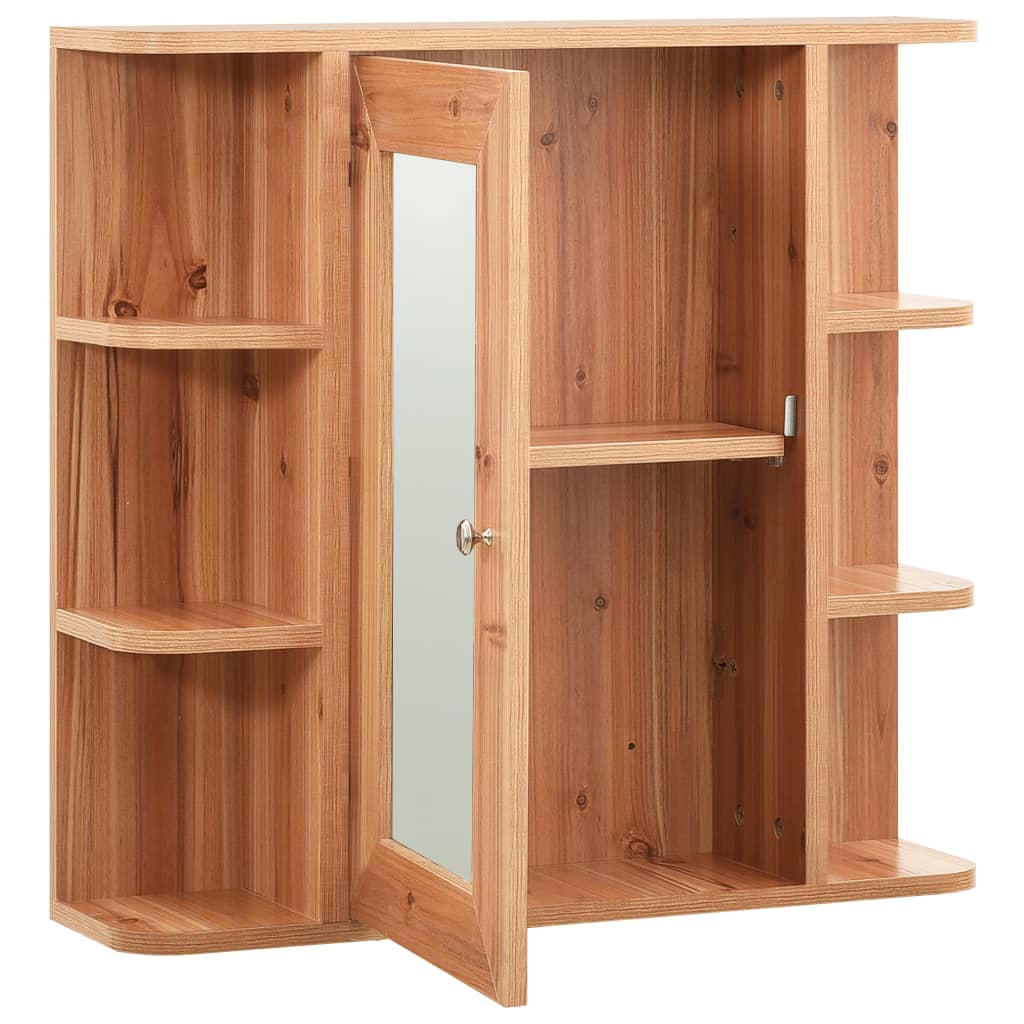 Thumbnail - vidaXL Bad-Spiegelschrank Eichefarben 66x17x63 cm MDF
