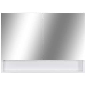 LED koupelnová zrcadlová skříňka bílá 80 x 15 x 60 cm MDF - obrázek 4