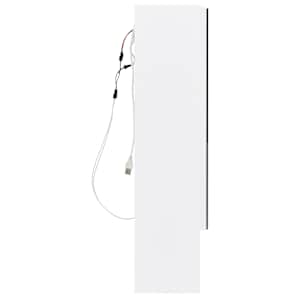 LED koupelnová zrcadlová skříňka bílá 80 x 15 x 60 cm MDF - obrázek 6