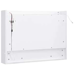 LED koupelnová zrcadlová skříňka bílá 80 x 15 x 60 cm MDF - obrázek 7