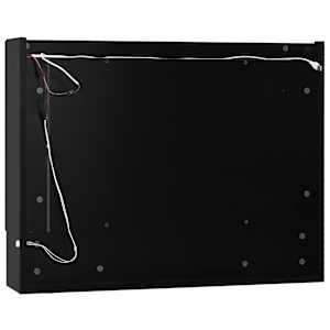 LED koupelnová zrcadlová skříňka černá 80 x 15 x 60 cm MDF - obrázek 8