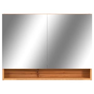 LED koupelnová zrcadlová skříňka dub 80 x 15 x 60 cm MDF - obrázek 4