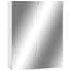 vidaXL vannitoa peegelkapp, valge, 60 x 15 x 75 cm, MDF