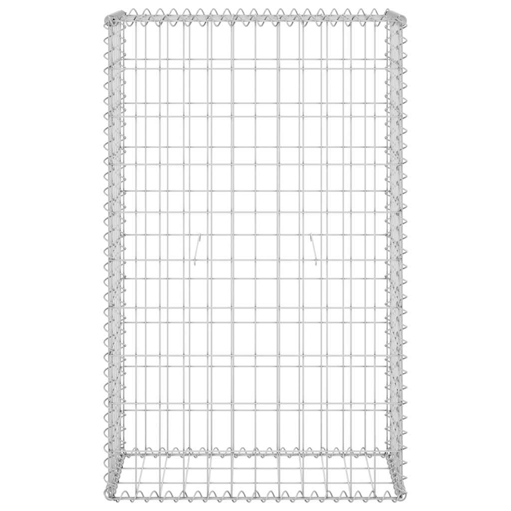 Gabion Wall with Covers Fence Panels Outdoor Garden Galvanized Steel vidaXL - Picture 36 of 204