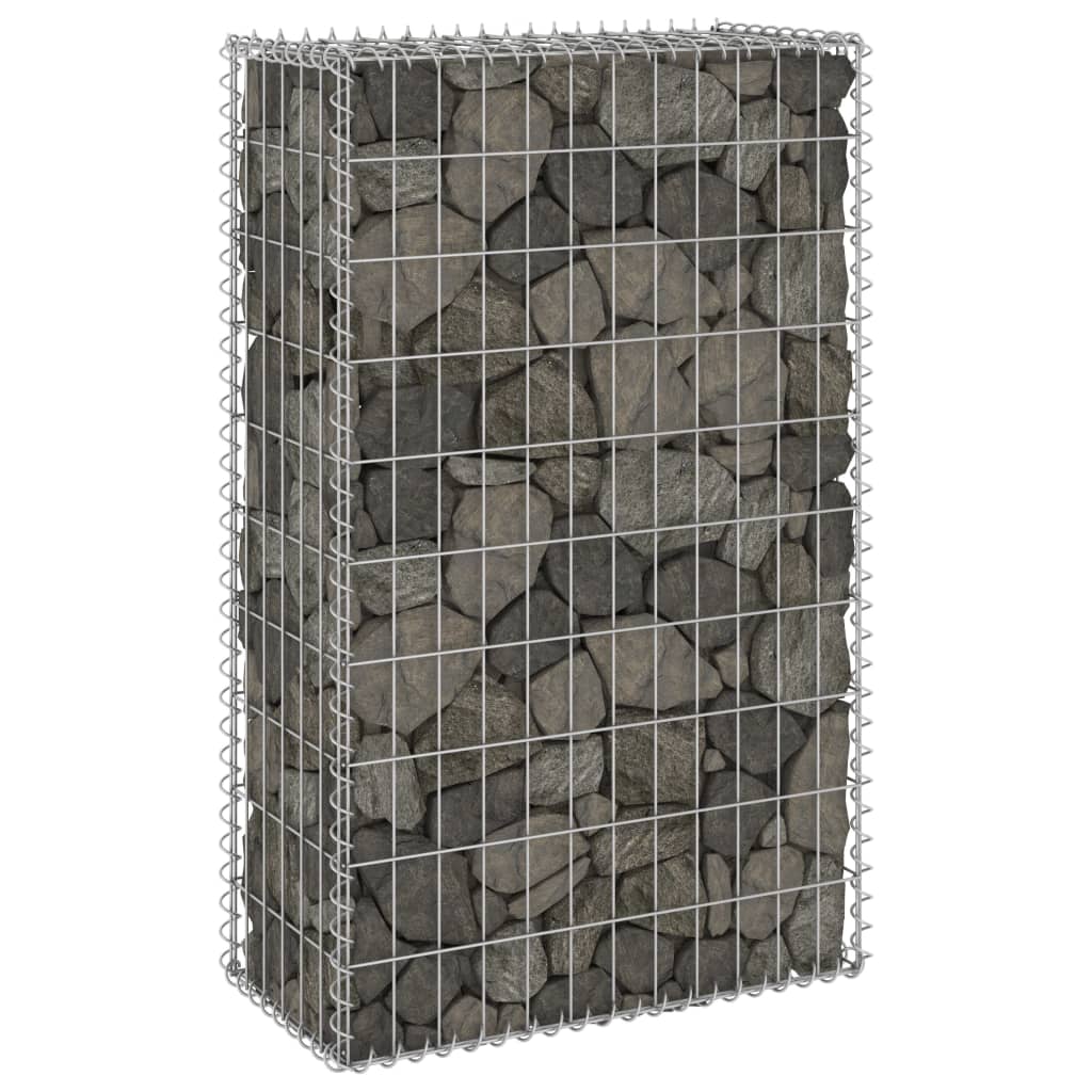 vidaXL Perete gabion cu capace, 60 x 30 x 100 cm, oțel galvanizat