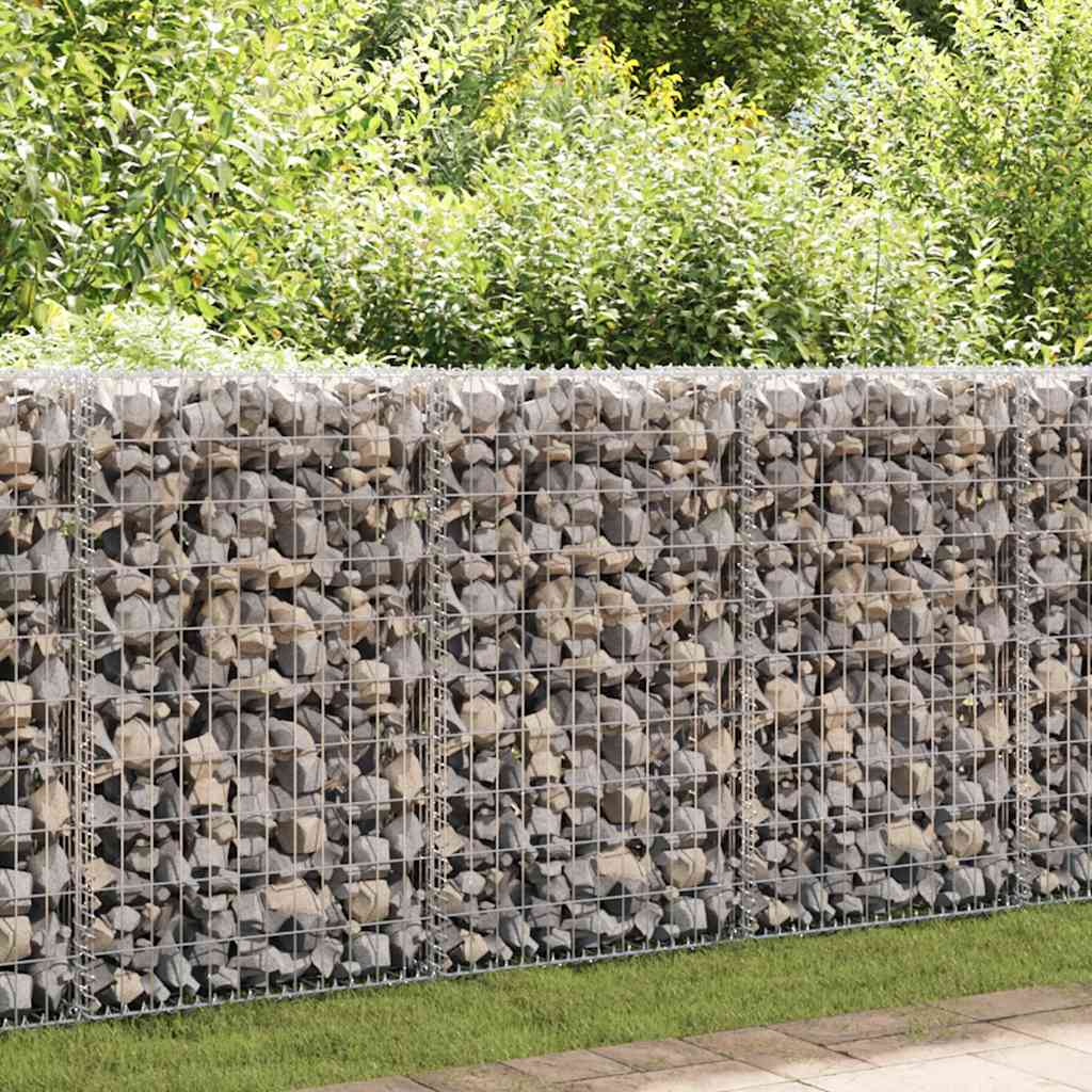 vidaXL Perete gabion cu capace, 60 x 50 x 100 cm, oțel galvanizat