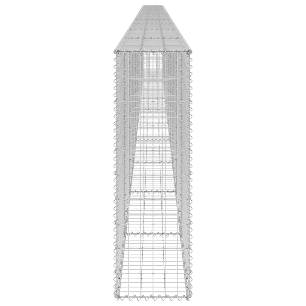 horganyzott acél gabion fal fedéllel 900 x 30 x 100 cm