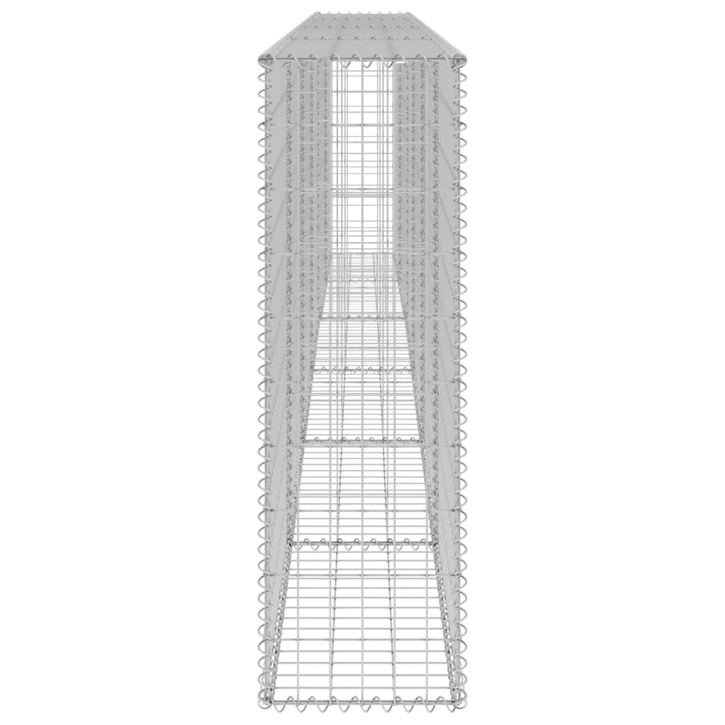 Gabion Wall with Covers Fence Panels Outdoor Garden Galvanized Steel vidaXL - Picture 86 of 204