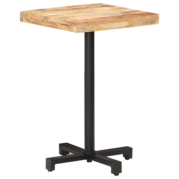 vidaXL bistroolaud kandiline, 50x50x75 cm toekas t&ouml;&ouml;tlemata mangopuit