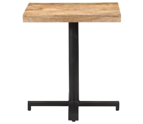 vidaXL Bistro Table Square 70x70x75 cm Rough Mango Wood