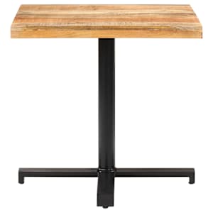 Bistro stůl čtvercový 80 x 80 x 75 cm hrubé mangovníkové dřevo - obrázek 2