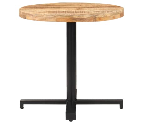 vidaXL Bistrotafel rond &Oslash;80x75 cm ruw mangohout