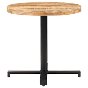 vidaXL Bistrotafel rond &Oslash;80x75 cm ruw mangohout