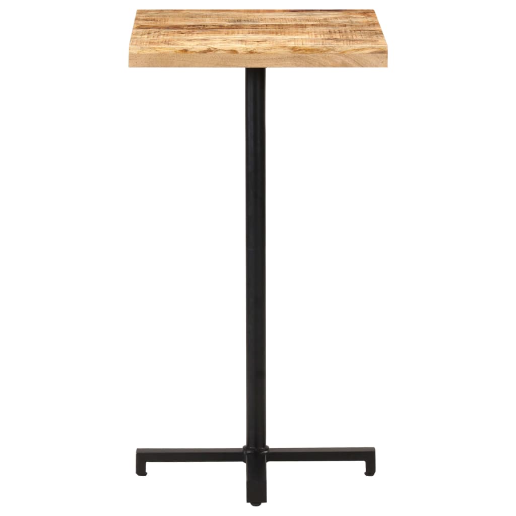 vidaXL Bar Table Square 60x60x110 cm Rough Mango Wood