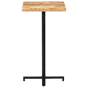 vidaXL Barbord firkantet 60x60x110 cm grovt mangotre