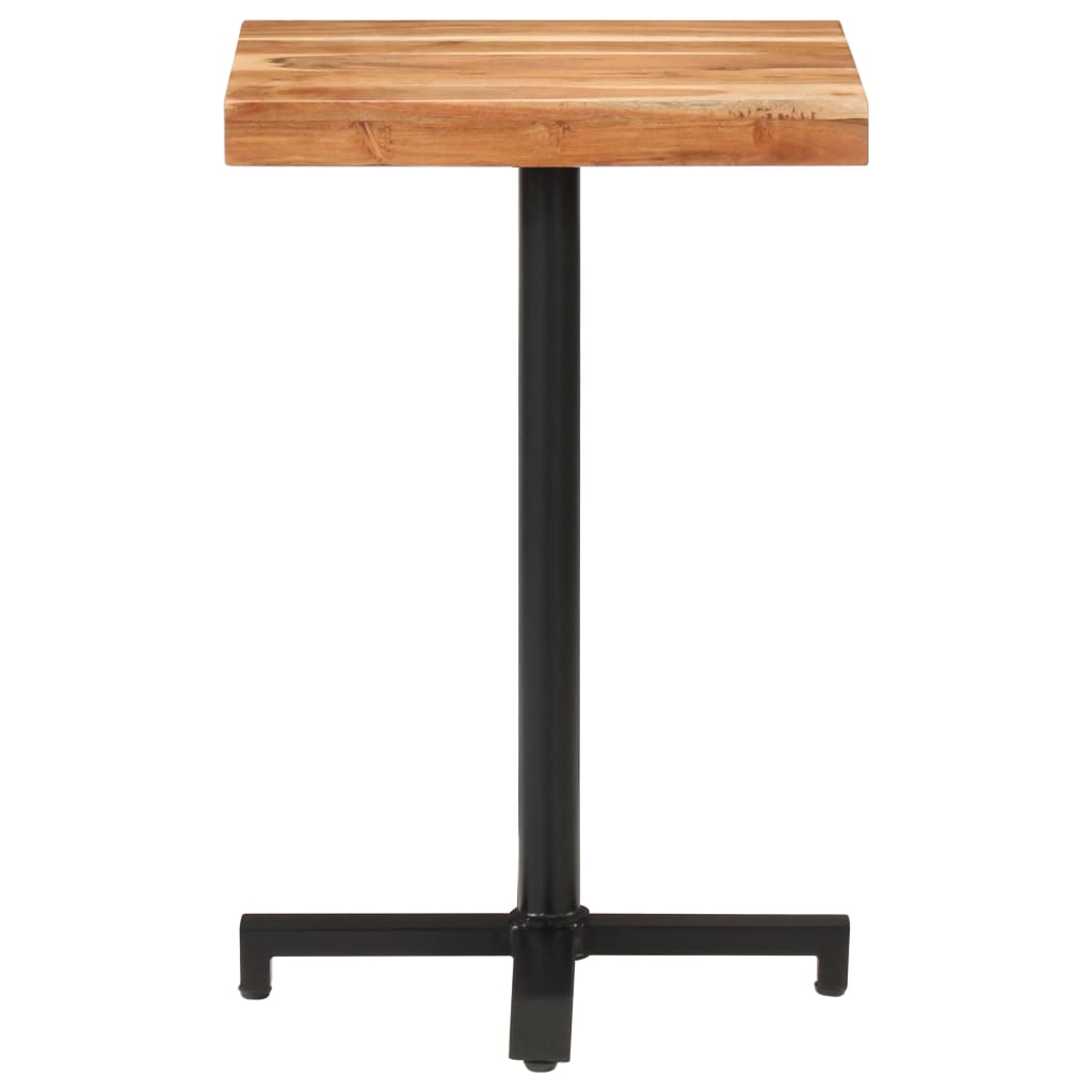 vidaXL Table de bistro Carrée 50x50x75 cm Bois d'acacia massif