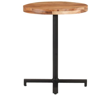 vidaXL Table de bistro Ronde Ø60x75 cm Bois d'acacia massif