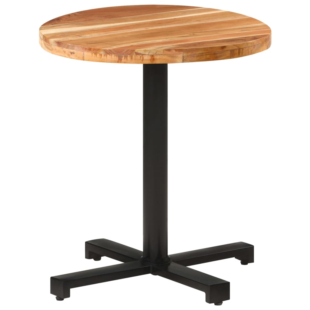 Bistro Table Round Ø70×75 cm Solid Acacia Wood