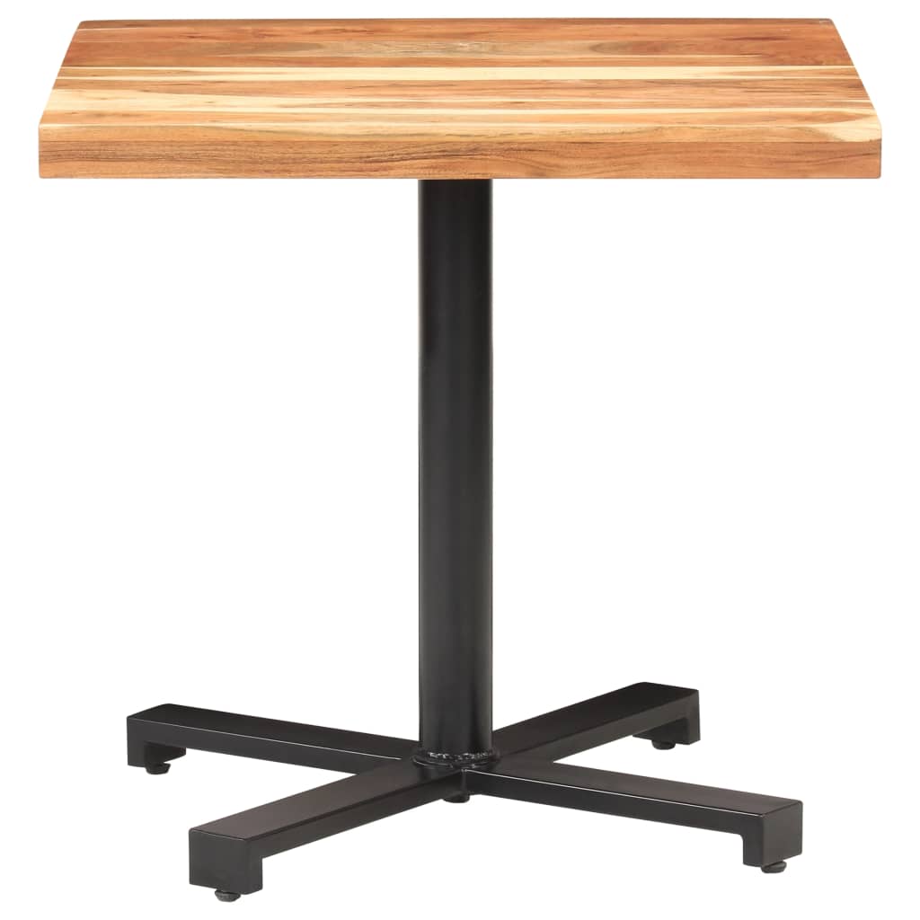 vidaXL Bistropöytä 80x80x75 cm täysi akaasiapuu