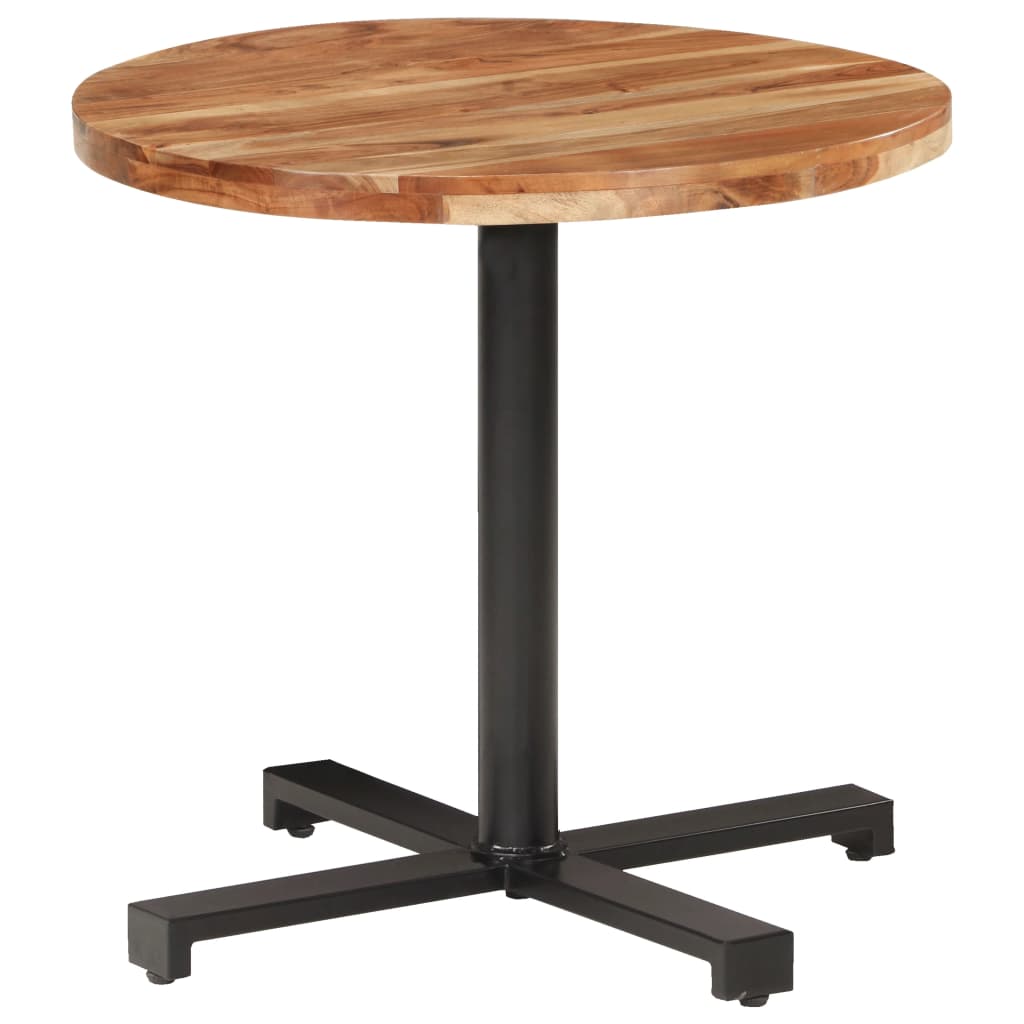Bistro Table Round Ø80×75 cm Solid Acacia Wood