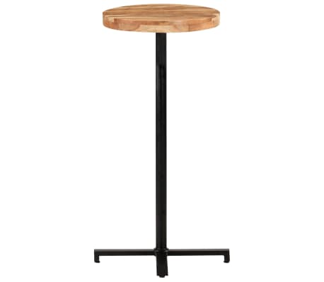 vidaXL Table de bar Ronde Ø50x110 cm Bois d'acacia massif