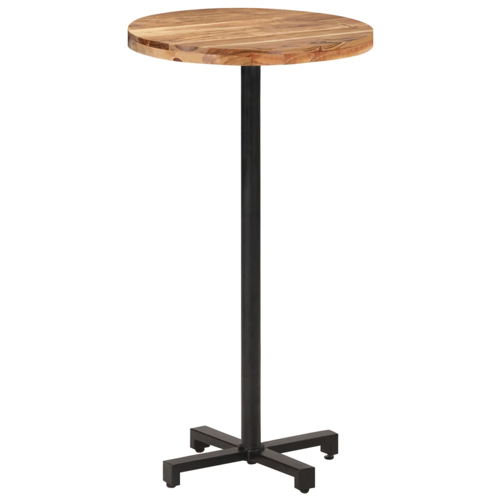 Bar Table Round Ø60×110 cm Solid Acacia Wood