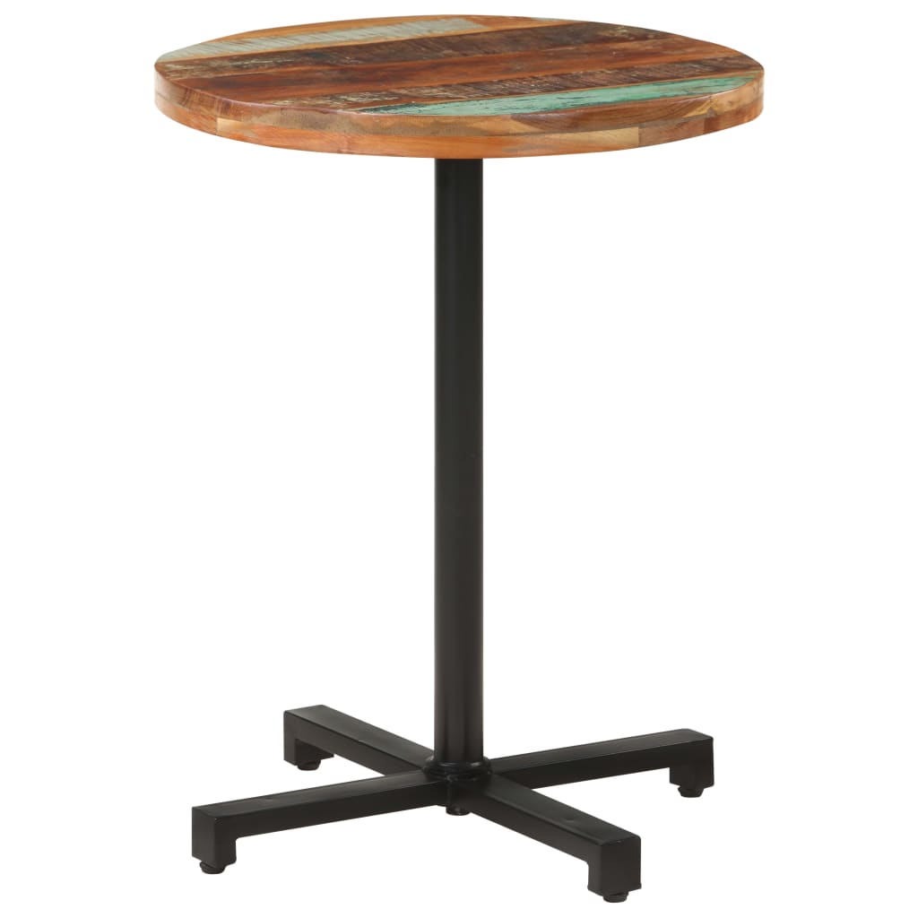 Bistro Table Round Ø60×75 cm Solid Reclaimed Wood