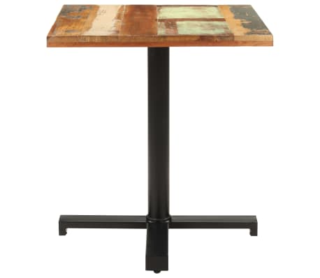 vidaXL Bistrobord firkantet 70x70x75 cm gjenvunnet heltre