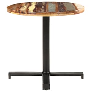 vidaXL Bistrobord rundt Ø70x75 cm gjenvunnet heltre