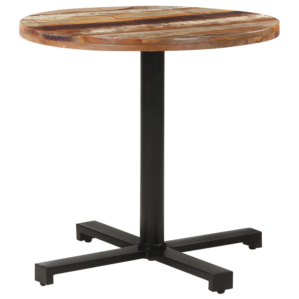 Bistro Table Round Ø80×75 cm Solid Reclaimed Wood