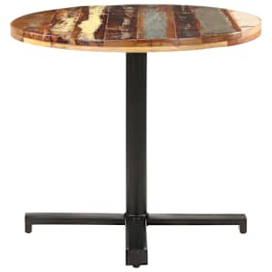 vidaXL Bistrobord rundt Ø80x75 cm gjenvunnet heltre