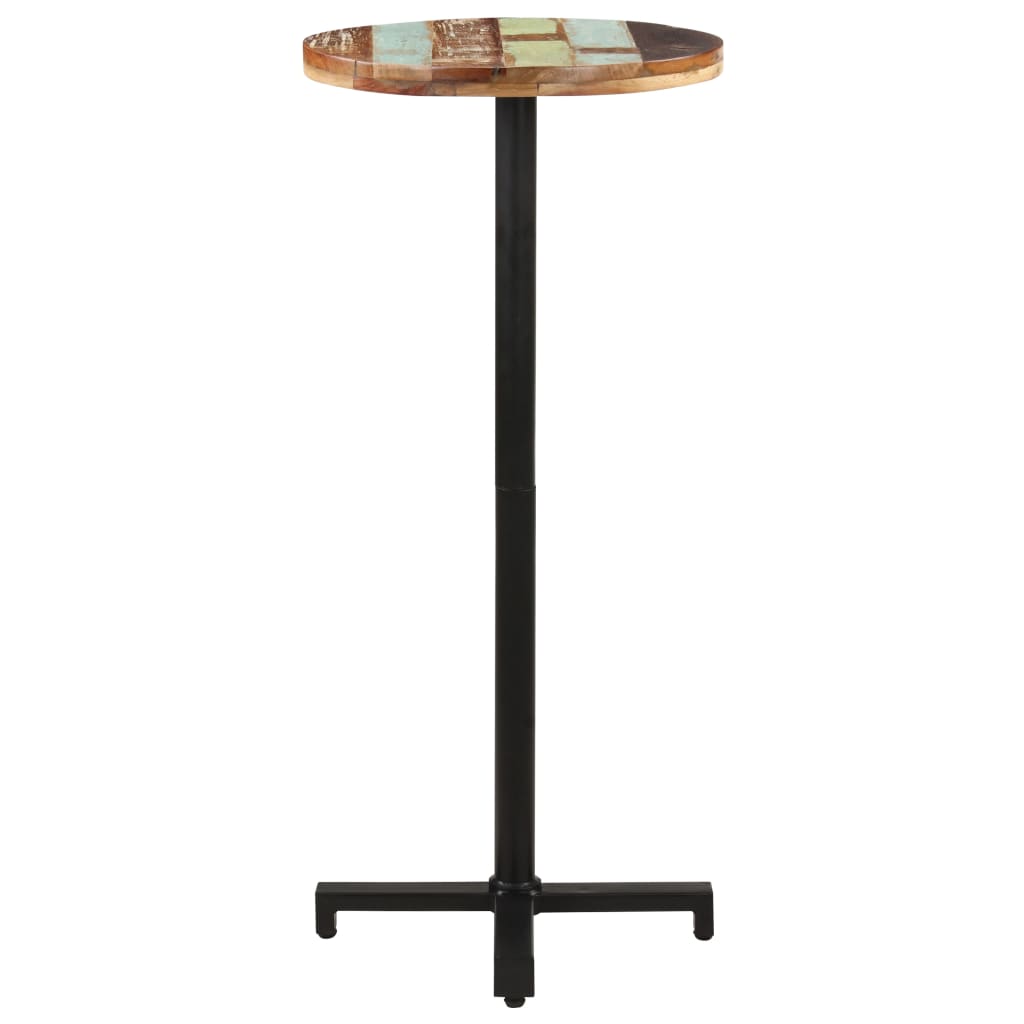 

vidaXL Bistrotafel rond Ø 50x110 cm massief gerecycled hout