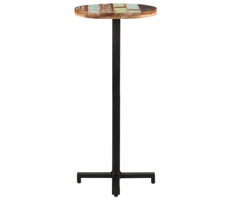 vidaXL Okrągły stolik bistro, 50x110 cm, lite drewno z odzysku