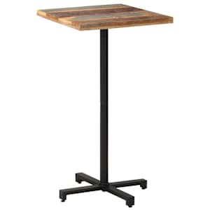 Bistro stůl čtvercový 60x60x110 cm masivní recyklované dřevo - obrázek 1