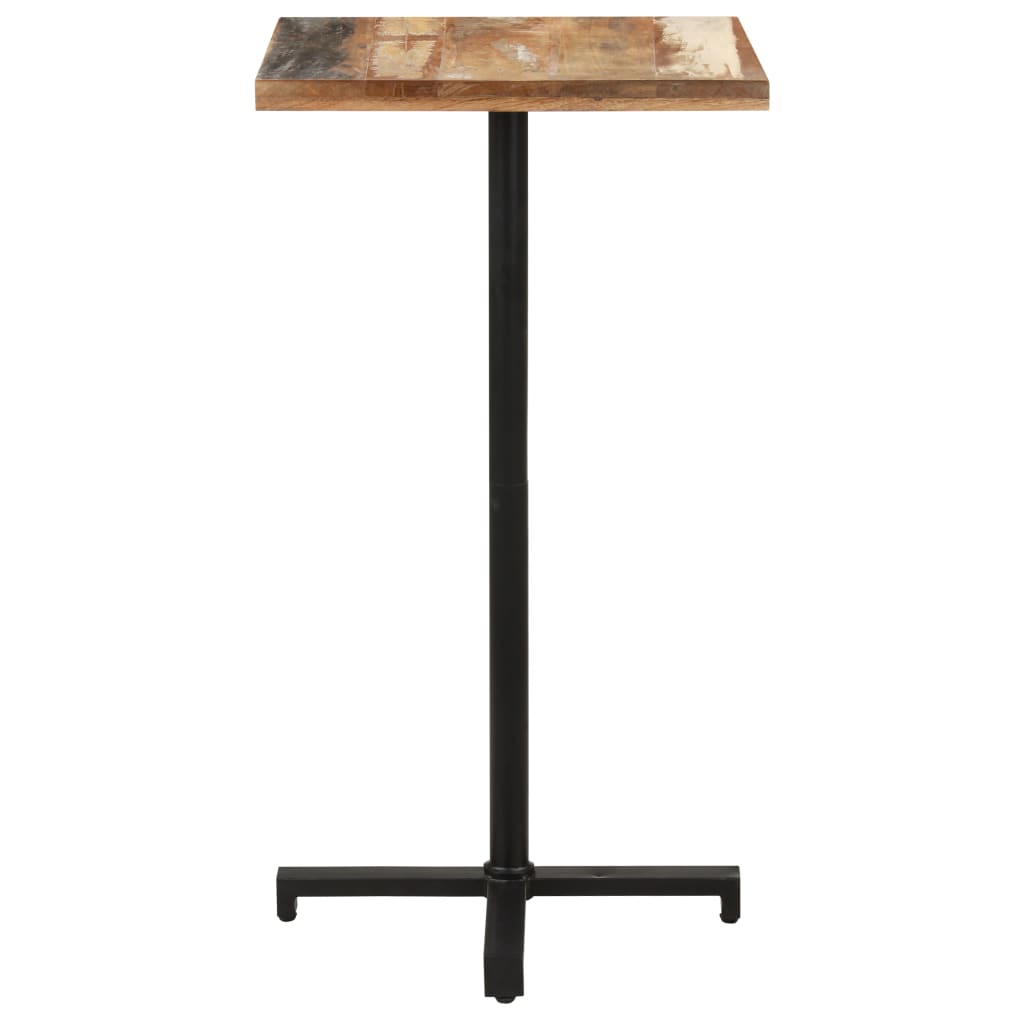 

vidaXL Bistrotafel vierkant 60x60x110 cm massief gerecycled hout