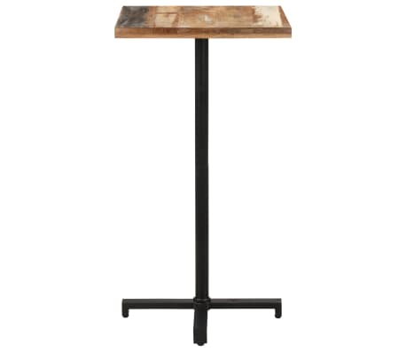 vidaXL Bistrotafel vierkant 60x60x110 cm massief gerecycled hout