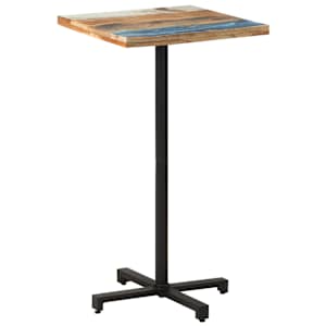 Bistro stůl čtvercový 60x60x110 cm masivní recyklované dřevo - obrázek 7