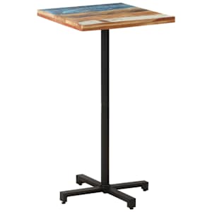 Bistro stůl čtvercový 60x60x110 cm masivní recyklované dřevo - obrázek 8