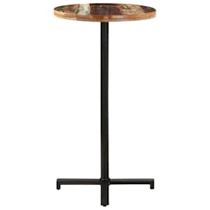 vidaXL Τραπέζι Bistro Στρογγυλό Ø60 x 110 εκ. Μασίφ Ανακυκλωμένο Ξύλο