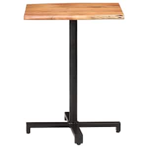vidaXL Τραπέζι Bistro Live Edge 60x60x75 εκ. από Μασίφ Ξύλο Ακακίας