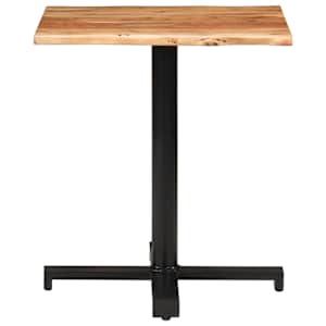 vidaXL Столик для бістро з необробленими краями 70x70x75 см Масив акації