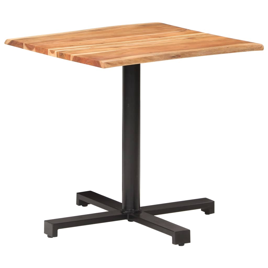 vidaXL Bistrobord med naturlige kanter 80x80x75 cm heltre akasie - Møbler > Bord > Spisebord