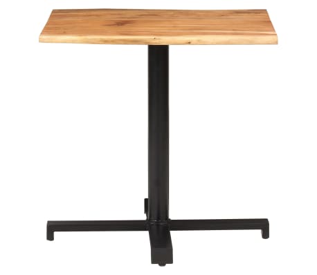 vidaXL Bistro Table with Live Edges 31.5"x31.5"x29.5" Solid Acacia Wood